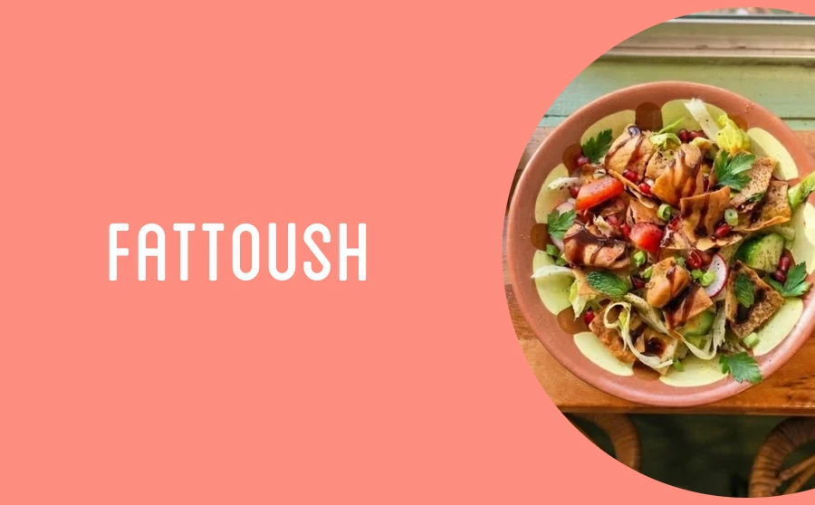 Fattoush (halloumi add-on +€2.00)