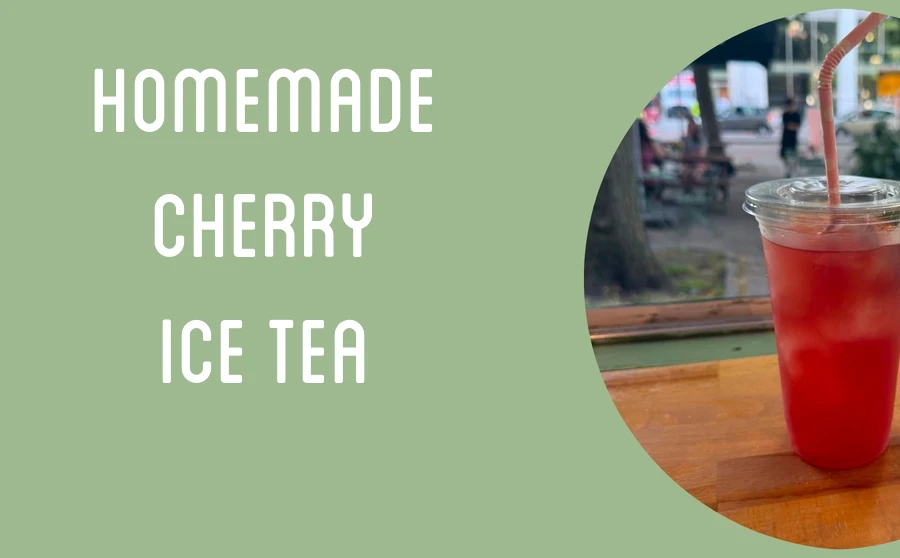 Homemade Cherry Ice Tea